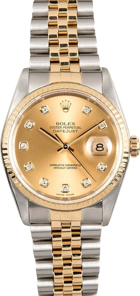 rolex datejust 36mm two tone